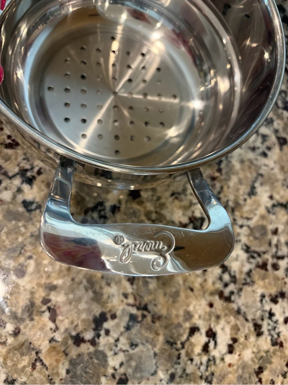 Emeril Lagasse stainless steel steamer insert 4inches by 8 inches
